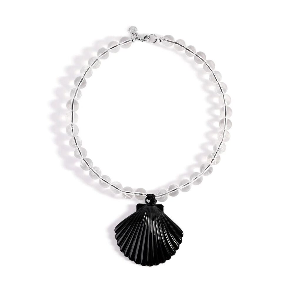 Midnight Beaded Shell Necklace - Picture 3 of 4